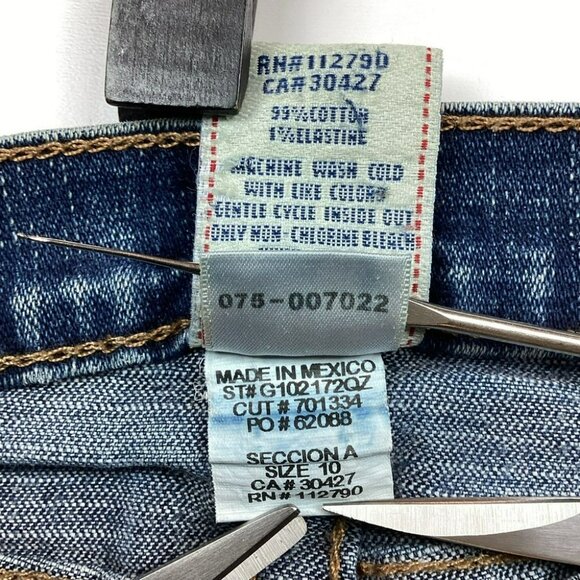 True Religion Girls Stella Skinny Jeans Medium Wash Cute Pockets 10 - Picture 9 of 9